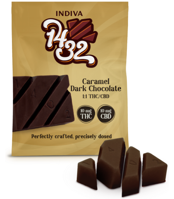 1:1 THC/CBD Caramel Dark Chocolate