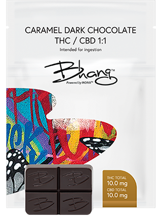 Caramel Dark Chocolate THC/CBD 1:1