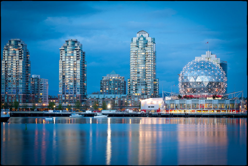 skyline of Vancouver harbour, a great cannabis tourism destination