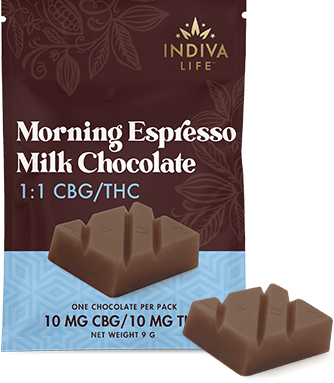 Morning Espresso Milk Chocolate CBG/THC 1:1